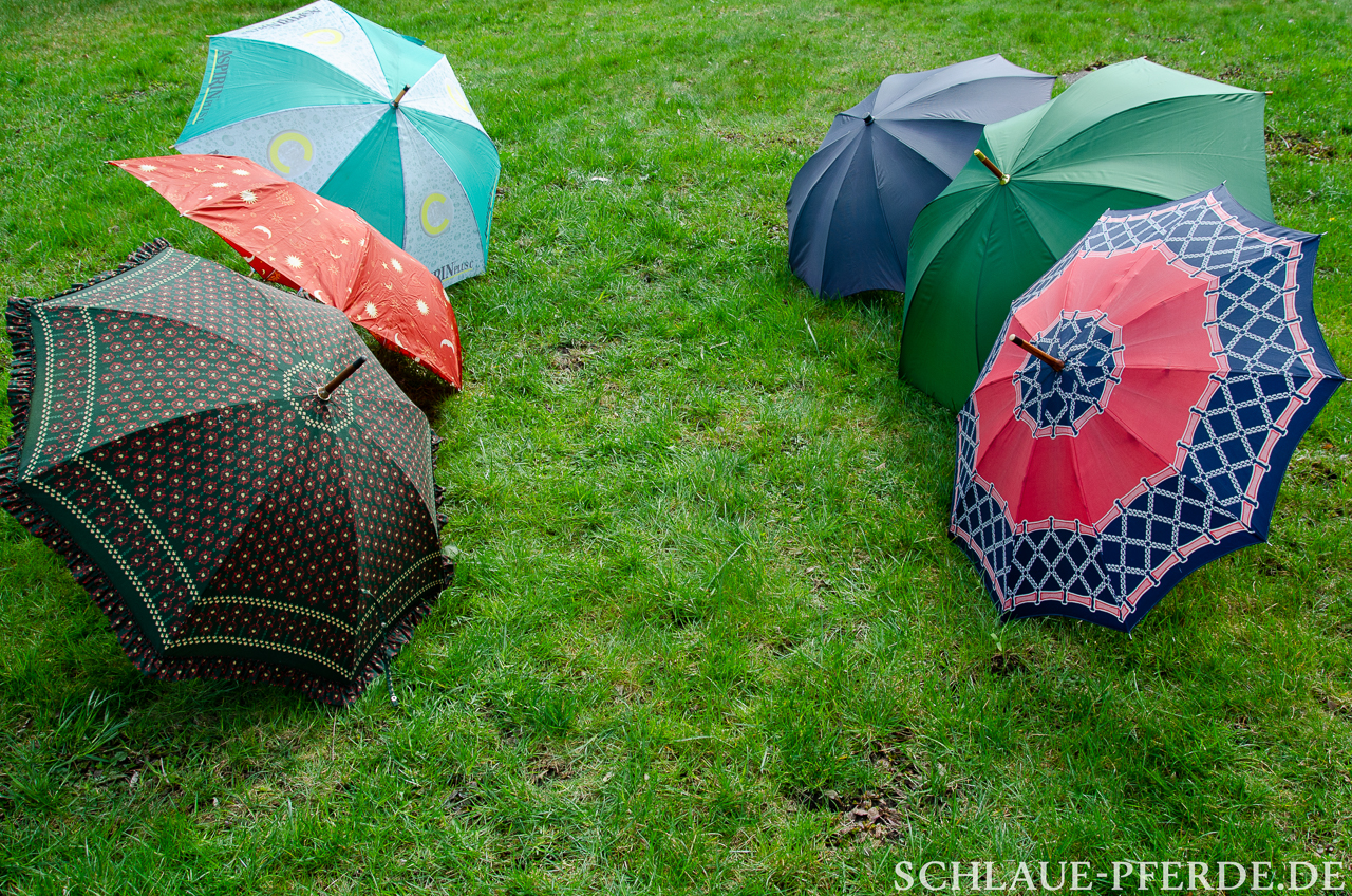 Gasse aus Regenschirmen, Hindernis mobiler Parcours, Horse Agility Parcours, Trailparcours, Gelassenheitsparcours