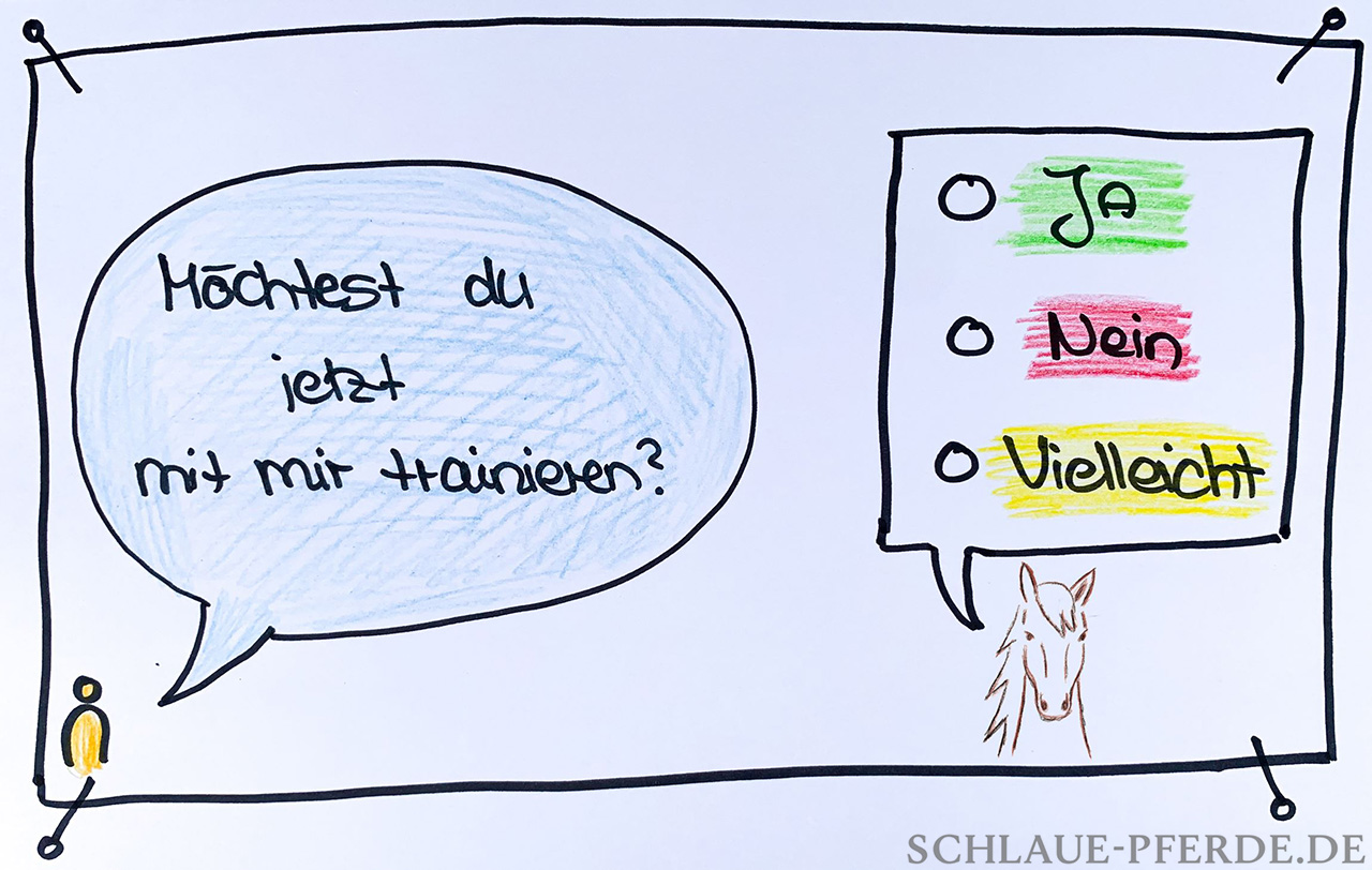 Skizze zur Frage: möchtest du mit mir trainieren?