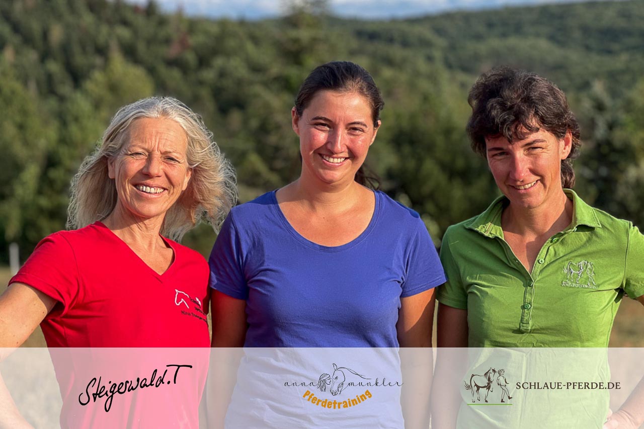 Nina Steigerwald, Anna Munkler, Conny Pfister - deine Trainer für das Gelassenheitstraining zu Silvester und Feuerwerk